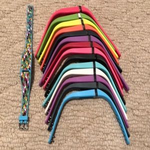 Fitbit Flex bands — 15 of them.